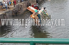 Mangaluru: Stationed coal lorry at the wharf of NMPT lands into water due to technical snag